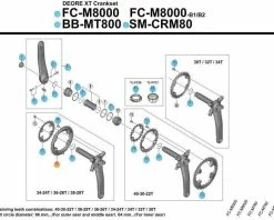 Shimano FC-M8000 Deore XT Kettingblad -Goede fiets Parts Winkel BE6F7E6B 3B10 4556 9058 487B9AFE3E72 16