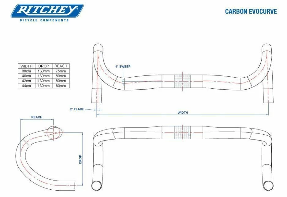 Ritchey Superlogic Evo Curve Carbon Stuurbocht 6 Ritchey Superlogic Evo Curve Carbon Stuurbocht - Afbeelding 4