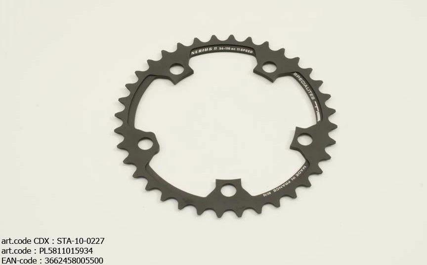 Specialites TA Nerius 11 Steek 110 Binnen (Campa Compact) Kettingblad 6 Specialites TA Nerius 11 Steek 110 Binnen (Campa Compact) Kettingblad - Afbeelding 4