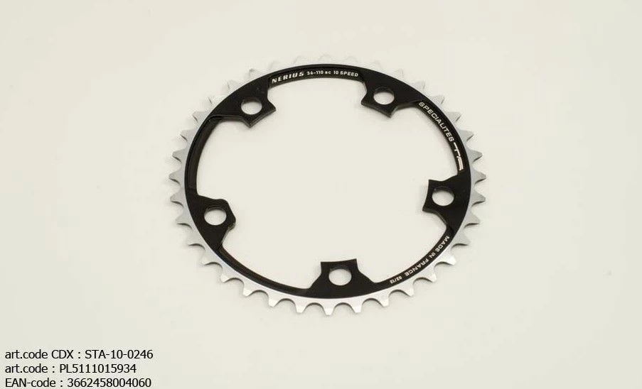 Specialites TA Nerius Steek 110 Binnen (Campa Compact) Kettingblad 7 Specialites TA Nerius Steek 110 Binnen (Campa Compact) Kettingblad - Afbeelding 5
