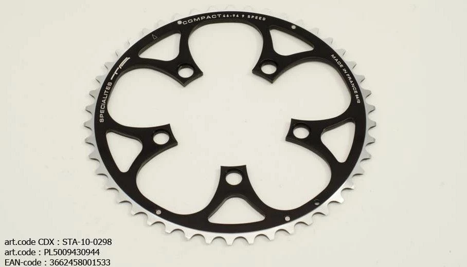 Specialites TA Compact 9V Steek 94 Buiten (Shimano Atb Compact 5-Arm) Kettingblad 3 Specialites TA Compact 9V Steek 94 Buiten (Shimano Atb Compact 5-Arm) Kettingblad